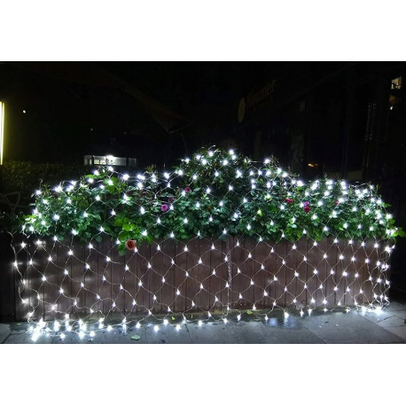 Lampki świąteczne siatka LED 3x2m barwa zimna CL-083W