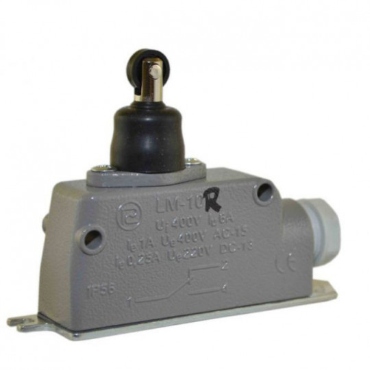 1P metal limit switch with pusher with extended roller LM-10R PROMET