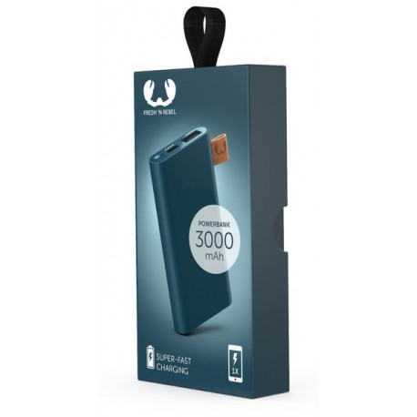 Powerbank Fresh N Rebel 3000 mAh USB-C Blue