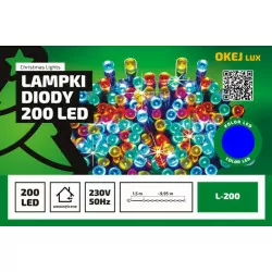 Lampki choinkowe L-200 LED niebieskie wewnętrzne OKEJ LUX