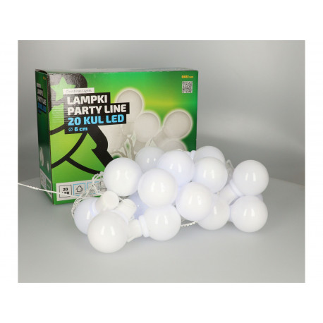 Lampki oświetlenie girlanda LTP-20Z60 LED zimne żarówki zewnętrzne OKEJ LUX