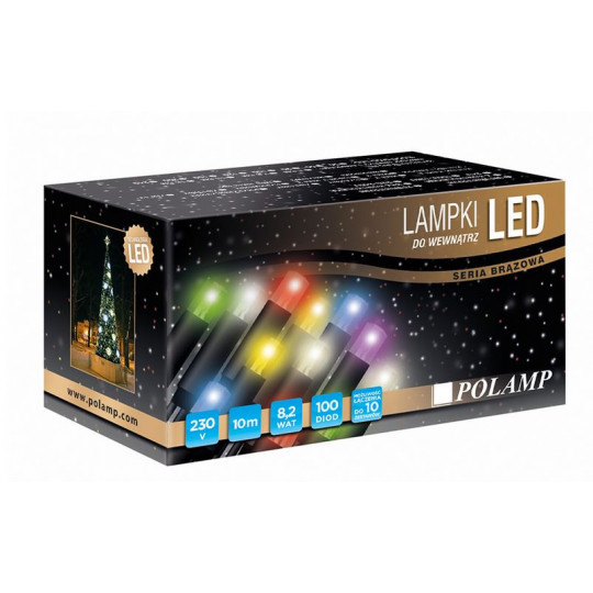 Lampki choink. LED POL-LSLIN6M-B wew. nieb. 6m