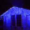 Curtain of LED Christmas tree lights LT-300/S blue outdoor OKEJ LUX