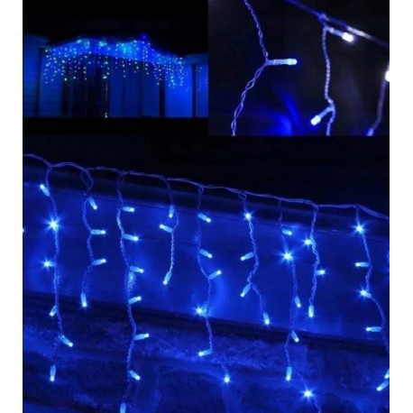 Kurtyna lampki choinkowe LED LT-300/S niebieska zewnętrzna OKEJ LUX