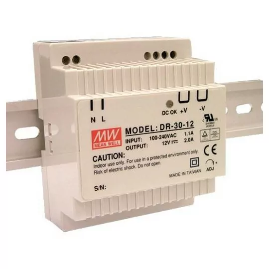 Zasilacz na szynę 30W 12V/2A TS35 DR-30-12 MPL