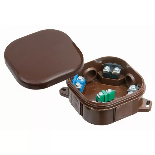 Puszka nadtynkowa PH 92x92 klik 5 zacisk brązowa A.0020BR PAWBOL
