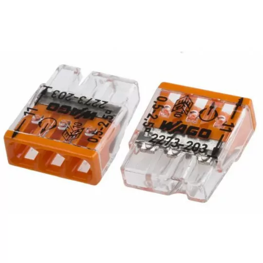 MINI 0.5-2.5mm 3-wire WAGO quick connector MINI 0.5-2.5mm 3-wire WAGO quick connector