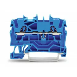 Złączka szynowa 2,5mm niebieska 2 przew. 2002-1204