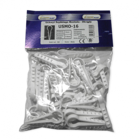 Uchwyt szybkiego montażu USMO-16 opakowanie 50 sztuk Elektro-Plast OPATÓWEK