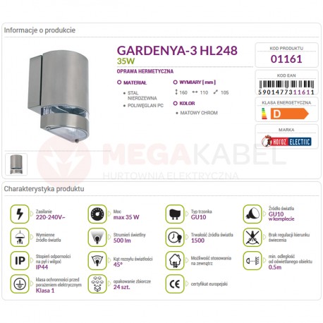 HL248 Horoz outdoor wall lamp