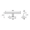 LED bathroom wall lamp HL6641L 4W CHROME 4200K HOROZ