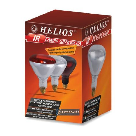 Promiennik przezroczysty 125W R123 IR-1 E27 Helios