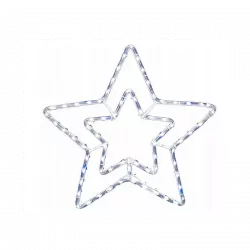 Gwiazda ozdobna zewnętrzna przezroczysta WS-6/F/G/LED/FE zimny OKEJ LUX