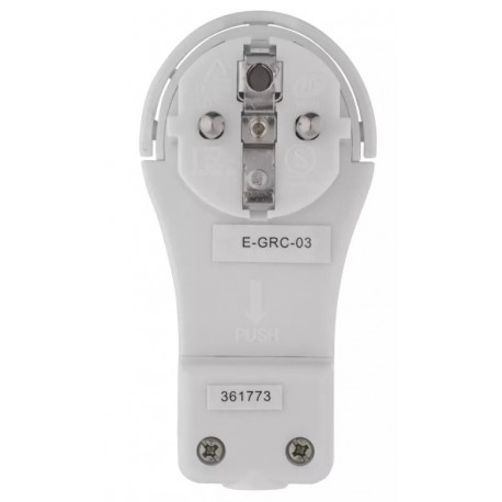 Wtyczka ultra płaska katowa biała z uziemieniem P0066 Emos