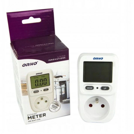 Watomierz kalkulator energii LCD OR-WAT-419 Orno