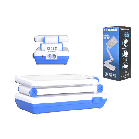 Lampka biurkowa akumulatorowa mini niebieska TS-53 TIROSS