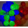 Christmas tree lights LTK-40 KA multicolor Openwork balls OKEJ LUX