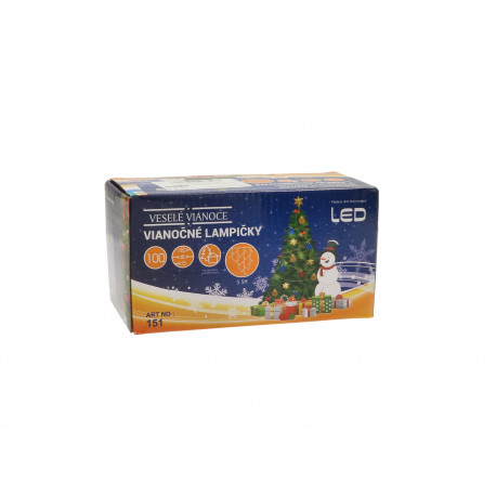Lampki choinkowe 100LED sople zewnętrzne kolorowe 5 metrów Vitalux