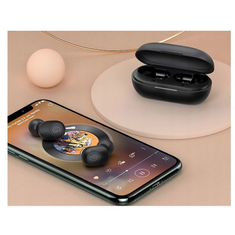 Słuchawki bezprzewodowe douszne czarne GT2S HAYLOU