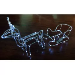 Renifer + sanie LED CW+Pilot+Timer RS-S-CWP OKEJ LUX