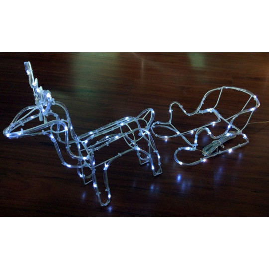 Reindeer + LED sled CW+Pilot+Timer RS-S-CWP OKEJ LUX