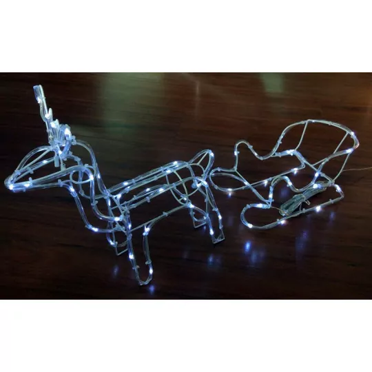 Renifer + sanie LED CW+Pilot+Timer RS-S-CWP OKEJ LUX