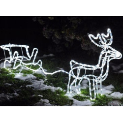 Reindeer + LED sled CW...