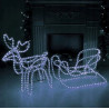 Reindeer + LED sled CW RS-M-1CW