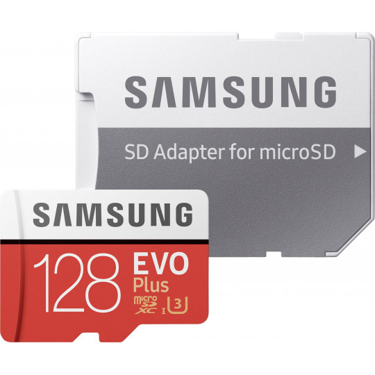 128GB Evo Plus SDXC microSD card from Samsung