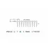 Flowing icicles 30-sopla 90LED indoor blue 8-functions OKEJ LUX