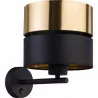 HILTON 4344 black and gold E27 wall lamp by TK Lighting