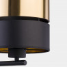 HILTON 4344 black and gold E27 wall lamp by TK Lighting