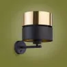 HILTON 4344 black and gold E27 wall lamp by TK Lighting