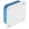 Flush mounted regips box 115x115x45 blue SIMET