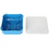 Flush mounted regips box 115x115x45 blue SIMET