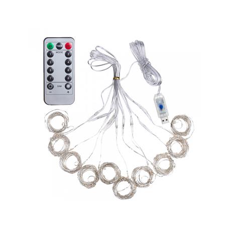 Lampki Kurtyna LED300 3x3m 8F/USB/pilot 74784-8366