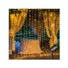 LED Curtain Lights 300 3x3m remote control warm color MOON IN THE ROOM