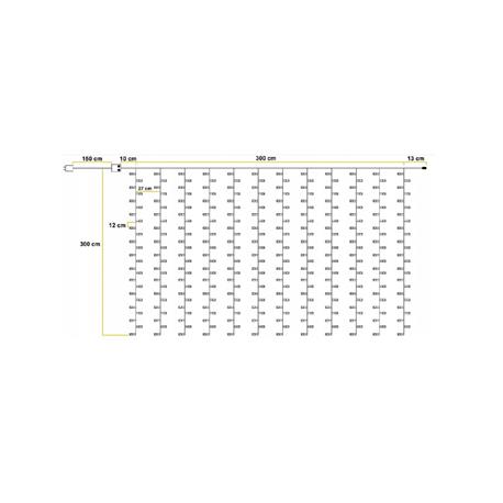 Lampki Kurtyna LED300 3x3m ML40C WW pilot 76006-8374