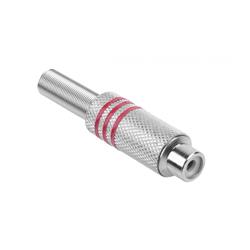 RCA socket metal red...