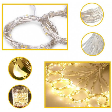 Lampki Kurtyna LED300 3x3m 8F/USB/pilot 74784-8367