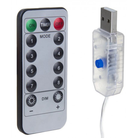 Lampki Kurtyna LED300 3x3m 8F/USB/pilot 74784-8367