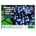 Lampki choinkowe LED200/G/5M multikolor 20m zewnętrzne FLASH OKEJ LUX