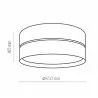 Lampa plafon 4180 HILTON czarno złoty 3xE27 TK LIGHTING