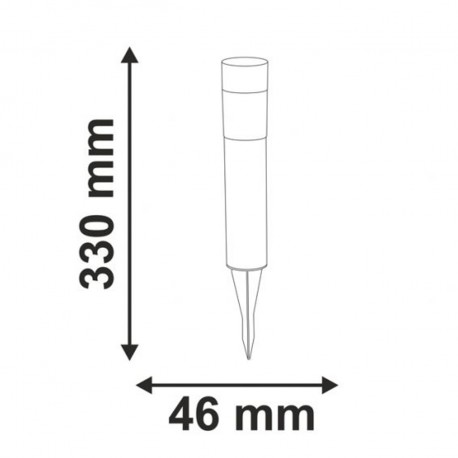 Lampa solarna CARLOS z czujnikiem zmierzchu Polux
