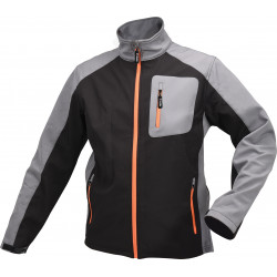 Softshell jacket black-grey...