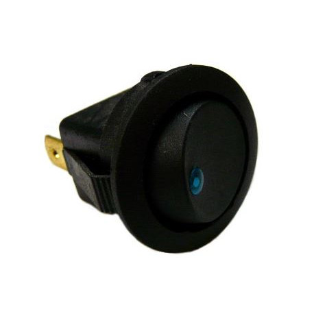 Przełącznik klawiszowy podświetlany LED kropka niebieska C.E