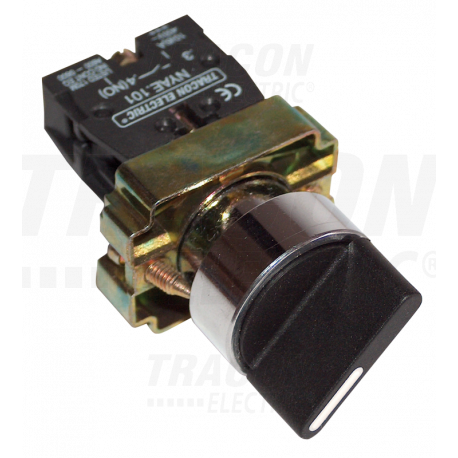 Przełącznik z obud. czarny 1xNO/1xNC NYBD21KSTT