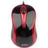 Wired optical mouse black and red V-Track A4TECH