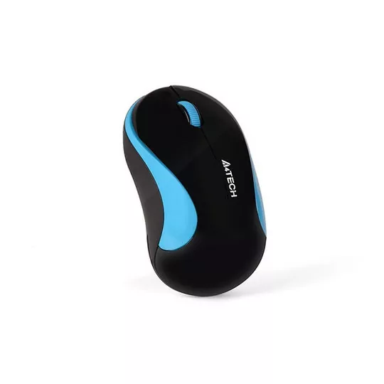 Mysz bezprzewodowa komputerowa czarno niebieska USB A4TECH