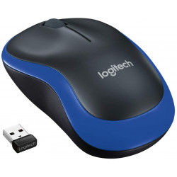 Mysz optyczna bezprzewodowa nano USB niebieska Logitech